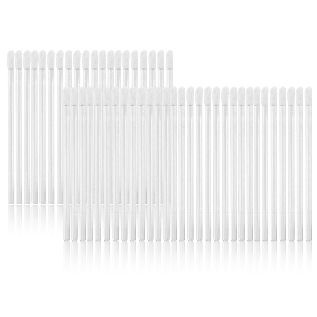 Maxbell 50pc One-off Makeup Lip Brushes Cosmetic Blush Brush Tool Gloss Wands Clear