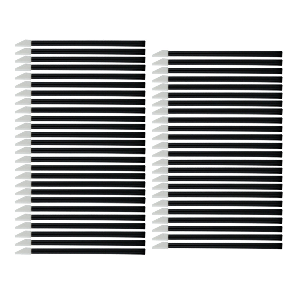 Maxbell 50 pcs Disposable Lip Brush One-Off Lipbrush Wands Applicator Makeup Tool - Black