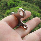 Maxbell Stainless Steel 3 Holes Rope Cord Guyline Runner Anti Slip Fastener Camping Hiking