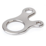 Maxbell Stainless Steel 3 Holes Rope Cord Guyline Runner Anti Slip Fastener Camping Hiking