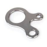 Maxbell Stainless Steel 3 Holes Rope Cord Guyline Runner Anti Slip Fastener Camping Hiking