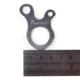 Maxbell Stainless Steel 3 Holes Rope Cord Guyline Runner Anti Slip Fastener Camping Hiking
