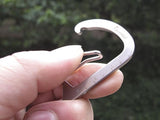 Maxbell 5 Pcs Multifunction Stainless Steel Carabiner Hook Clasp Buckle w/ Scale Camping Hiking Climbing Keychain