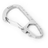 Maxbell 5 Pcs Multifunction Stainless Steel Carabiner Hook Clasp Buckle w/ Scale Camping Hiking Climbing Keychain