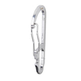 Maxbell 5 Pcs Multifunction Stainless Steel Carabiner Hook Clasp Buckle w/ Scale Camping Hiking Climbing Keychain