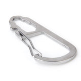 Maxbell 5 Pcs Multifunction Stainless Steel Carabiner Hook Clasp Buckle w/ Scale Camping Hiking Climbing Keychain