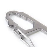Maxbell 5 Pcs Multifunction Stainless Steel Carabiner Hook Clasp Buckle w/ Scale Camping Hiking Climbing Keychain
