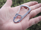 Maxbell 5 Pcs Multifunction Stainless Steel Carabiner Hook Clasp Buckle w/ Scale Camping Hiking Climbing Keychain
