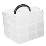 Maxbell 3 Layer 18 compartments Plastic Adjustable Box Storage Case Holder Organizer