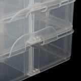Maxbell 3 Layer 18 compartments Plastic Adjustable Box Storage Case Holder Organizer