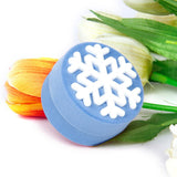 Maxbell Velvet Necklace Jewelry Display Storage Box Gift Case Holder Organizer - Sky Blue Snowflake