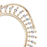 Maxbell 1PC Rock Punk Clear Rhinestone Decor Ear Cuff Wrap Earring for Left Ear
