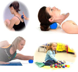 Maxbell Professional Men Women Athletes Spikey Trigger Point Self Massage Ball Muscle Tension Pain Reliever Blue 5.5CM - Aladdin Shoppers