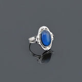 Maxbell 1 Set 2-Style Vintage Oval Colour Changing Emotion Feeling Mood Band Finger Ring