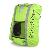 Maxbell 25-40L Backpack Rucksack Bag Dust Rain Cover w/ Helmet Mesh Fluorescent Green