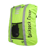 Maxbell 25-40L Backpack Rucksack Bag Dust Rain Cover w/ Helmet Mesh Fluorescent Green