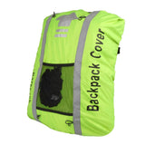 Maxbell 25-40L Backpack Rucksack Bag Dust Rain Cover w/ Helmet Mesh Fluorescent Green