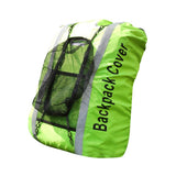Maxbell 25-40L Backpack Rucksack Bag Dust Rain Cover w/ Helmet Mesh Fluorescent Green