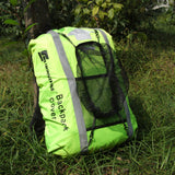 Maxbell 25-40L Backpack Rucksack Bag Dust Rain Cover w/ Helmet Mesh Fluorescent Green