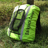 Maxbell 25-40L Backpack Rucksack Bag Dust Rain Cover w/ Helmet Mesh Fluorescent Green