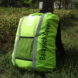Maxbell 25-40L Backpack Rucksack Bag Dust Rain Cover w/ Helmet Mesh Fluorescent Green