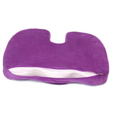 Maxbell Maxbell Comfort Coccyx Orthopedic Foam Chair Seat Cushion Pad Home Office Purple