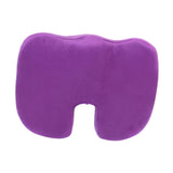 Maxbell Maxbell Comfort Coccyx Orthopedic Foam Chair Seat Cushion Pad Home Office Purple