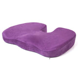 Maxbell Maxbell Comfort Coccyx Orthopedic Foam Chair Seat Cushion Pad Home Office Purple