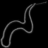Maxbell Sexy 2 Rows Crystal Rhinestone Belt Body Belly Waist Chain Bikini Beach