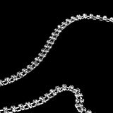Maxbell Sexy 2 Rows Crystal Rhinestone Belt Body Belly Waist Chain Bikini Beach