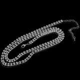 Maxbell Sexy 2 Rows Crystal Rhinestone Belt Body Belly Waist Chain Bikini Beach
