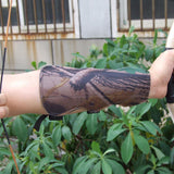 Maxbell Archery Target Shooting Protective Gear Arm Guard & Suede Leather 3-Finger Glove