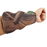 Maxbell Archery Target Shooting Protective Gear Arm Guard & Suede Leather 3-Finger Glove