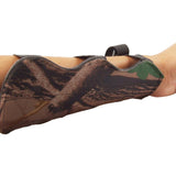 Maxbell Archery Target Shooting Protective Gear Arm Guard & Suede Leather 3-Finger Glove