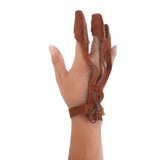 Maxbell Archery Target Shooting Protective Gear Arm Guard & Suede Leather 3-Finger Glove