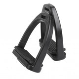 Maxbell Maxbell 1 Pair Safety Plastic Stirrups Horse Riding Equestrian Black Rubber Treads