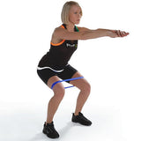 Maxbell Maxbell Tension Resistance Band Exercise Loop for Gym Fitness Yoga Pilates Blue 30lb