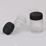 Maxbell 20pcs Mixed 22cc Glass Airbrush Bottle Pigment Jars Siphon Suction Feed Lid