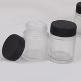 Maxbell 20pcs Mixed 22cc Glass Airbrush Bottle Pigment Jars Siphon Suction Feed Lid