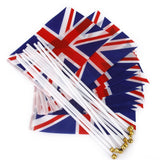 Maxbell Union Jack Flag England Great Britain British UK Banner with Poles 12Pcs