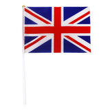 Maxbell Union Jack Flag England Great Britain British UK Banner with Poles 12Pcs