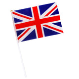 Maxbell Union Jack Flag England Great Britain British UK Banner with Poles 12Pcs