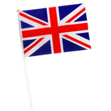 Maxbell Union Jack Flag England Great Britain British UK Banner with Poles 12Pcs