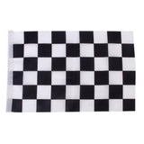Maxbell Black & White Chequered Car Racing Banner Hand Waving Flag 12Pcs