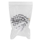 Maxbell Black & White Chequered Car Racing Banner Hand Waving Flag 12Pcs