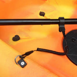 Maxbell Coiled Kayak Boat Paddle Leash Fishing Rod Tow Line + 10 D Rings Outfitting