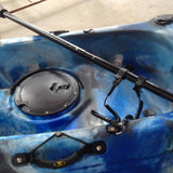 Maxbell Coiled Kayak Boat Paddle Leash Fishing Rod Tow Line + 10 D Rings Outfitting