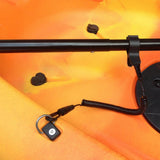 Maxbell Coiled Kayak Boat Paddle Leash Fishing Rod Tow Line + 10 D Rings Outfitting