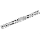 Set Of 5PCS Stainless Steel Metal Straight End Watch Band Strap With Spring Bars 16mm Silver