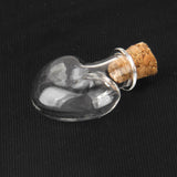 Maxbell 20 Mini Cork Glass Bottle Vials Jars Craft Charm Empty Wishing Bottle Star Heart